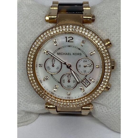 Michael Kors Parker MK5491 Womens Stainless Steel Analog Dial Quartz Watch WO320 - Picture 2 of 12